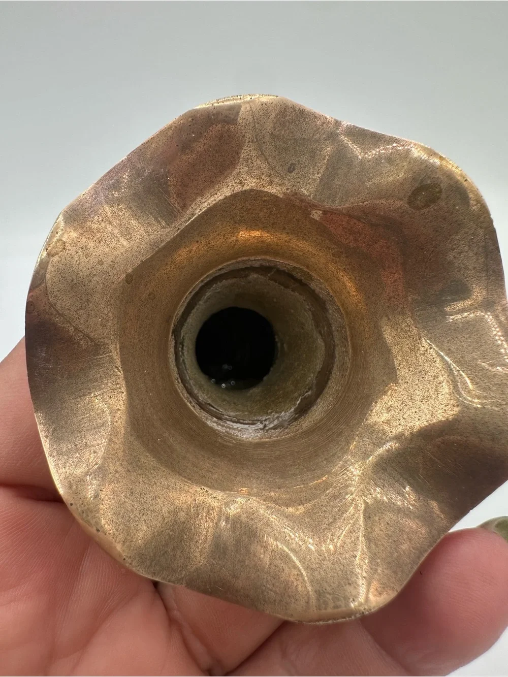 Solid brass from India 6” vase